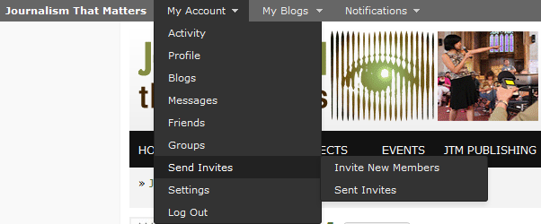 Invite friends and associates to JTM Online