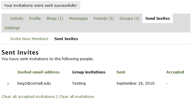 Invite friends and associates to JTM Online
