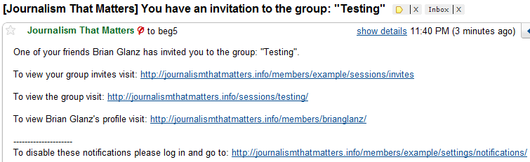 Invite friends and associates to JTM Online